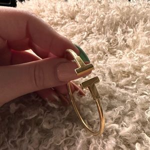 Tiffany Yellow Gold Wire Bracelet